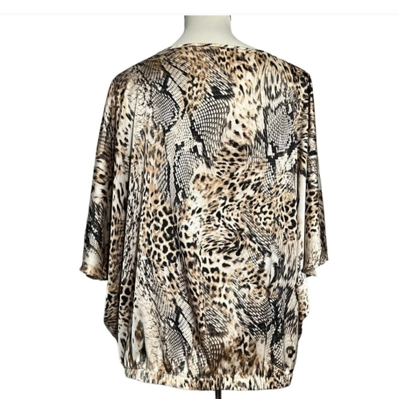 Chico's satin print blouse - Picture 7 of 14